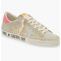 GOLDEN GOOSE Super-Star Low Top Sneaker Ice Nylon Silver Pink Retail $595