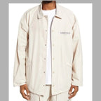Fear of God Essentials Coaches Jacket STONE LARGE